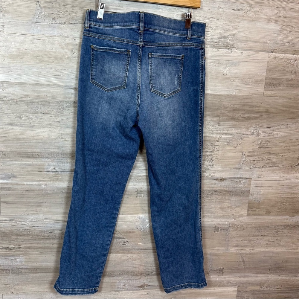Spanx Jean-ish Ankle Leggings Twilight Rinse Blue Denim Large - Picture 3 of 7